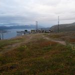 A serene view of the mountain cable cars in Fjellheisen, Norway